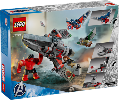 LEGO® Marvel Captain America vs. Red Hulk Battle - Đồ Chơi Lắp Ráp Máy Bay Phản Lực Siêu Anh Hùng LEGO 76292 LEGO - ảnh 3 - L