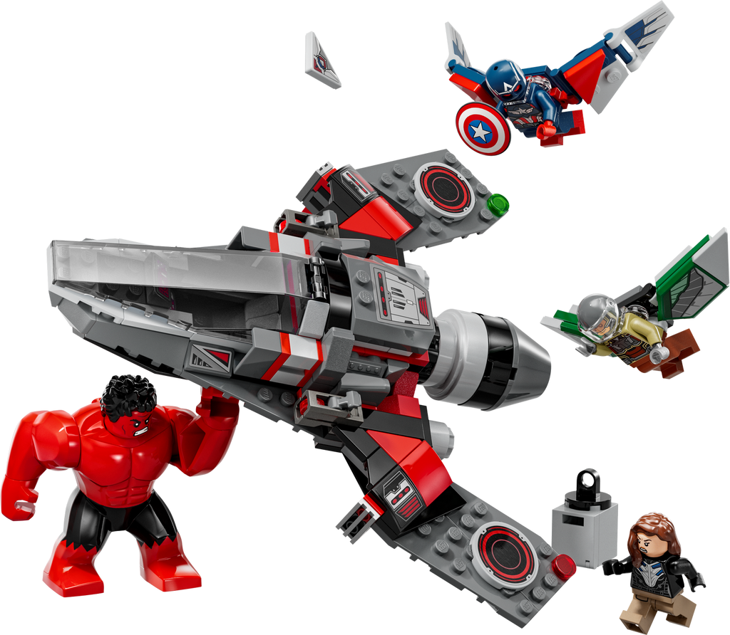 LEGO® Marvel Captain America vs. Red Hulk Battle - Đồ Chơi Lắp Ráp Máy Bay Phản Lực Siêu Anh Hùng LEGO 76292 - Hình ảnh chi tiết 2