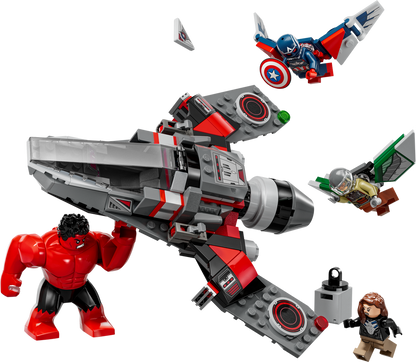 LEGO® Marvel Captain America vs. Red Hulk Battle - Đồ Chơi Lắp Ráp Máy Bay Phản Lực Siêu Anh Hùng LEGO 76292 - Hình ảnh chi tiết 2