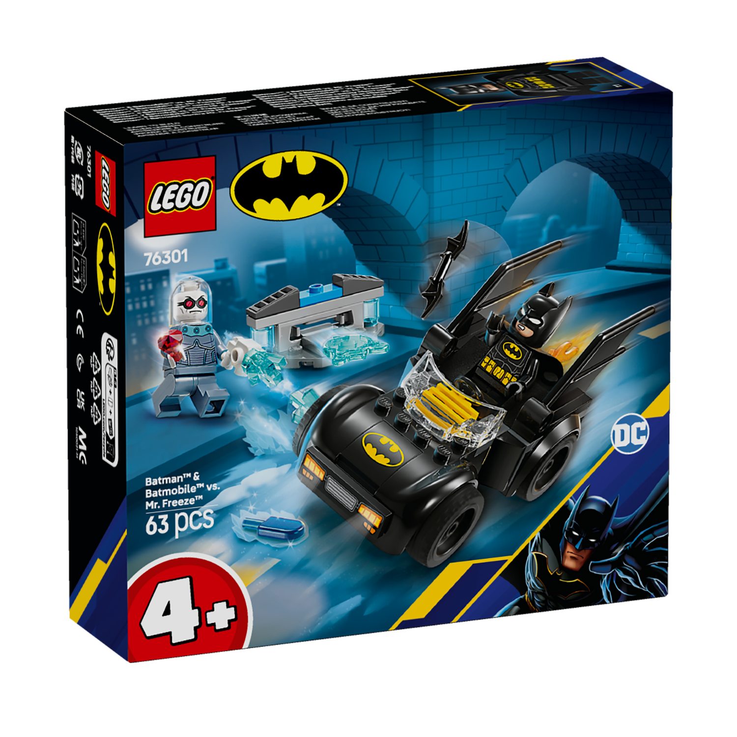 LEGO® DC Batman™: Batman & Batmobile™ vs. Mr. Freeze™ - Bộ Đồ Chơi Lắp Ráp Xe Batmobile Siêu Anh Hùng LEGO 76301 - Hình ảnh sản phẩm