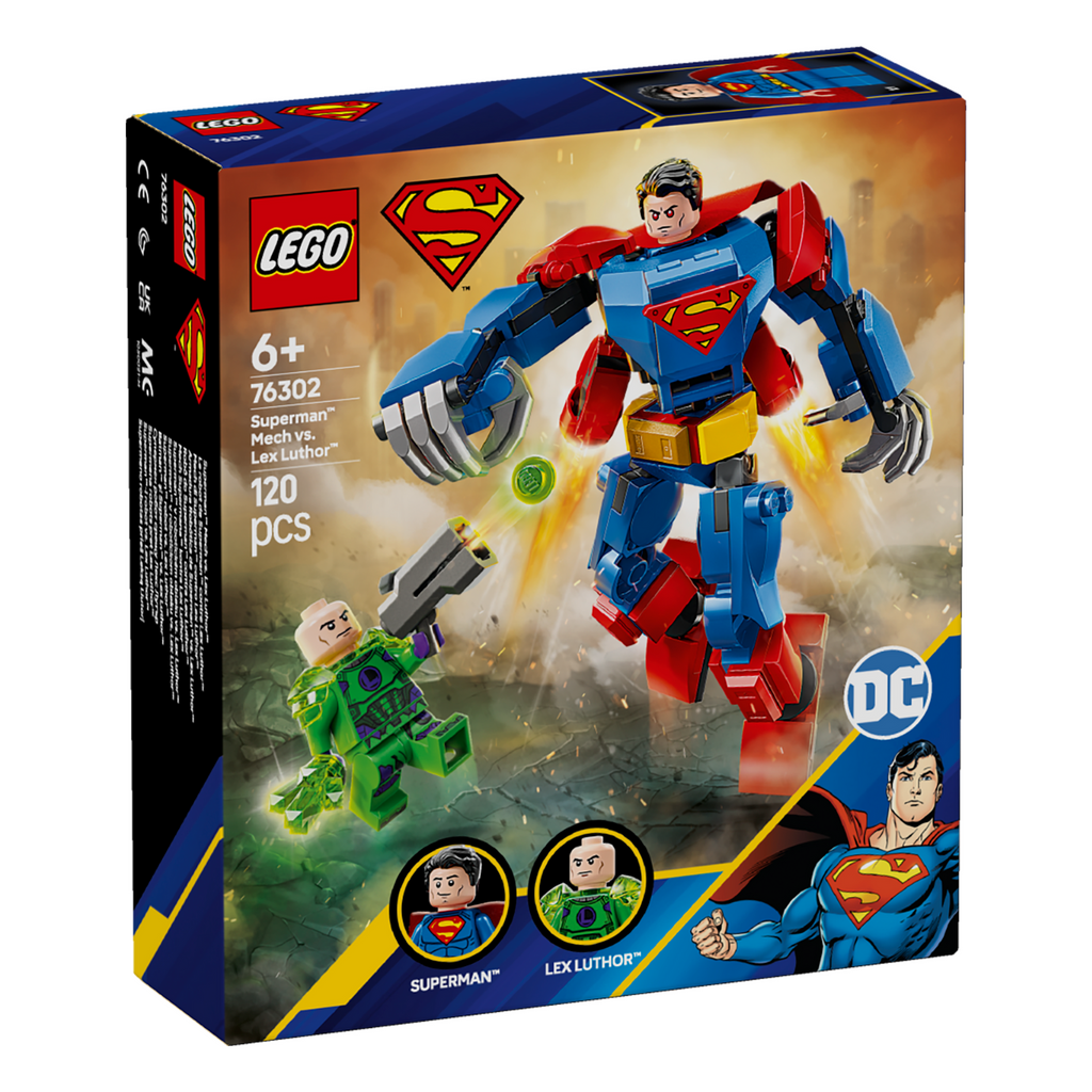 LEGO® DC Superman™ Mech vs. Lex Luthor™ - Bộ Đồ Chơi Lắp Ráp Robot Siêu Anh Hùng 76302 - Hình ảnh sản phẩm