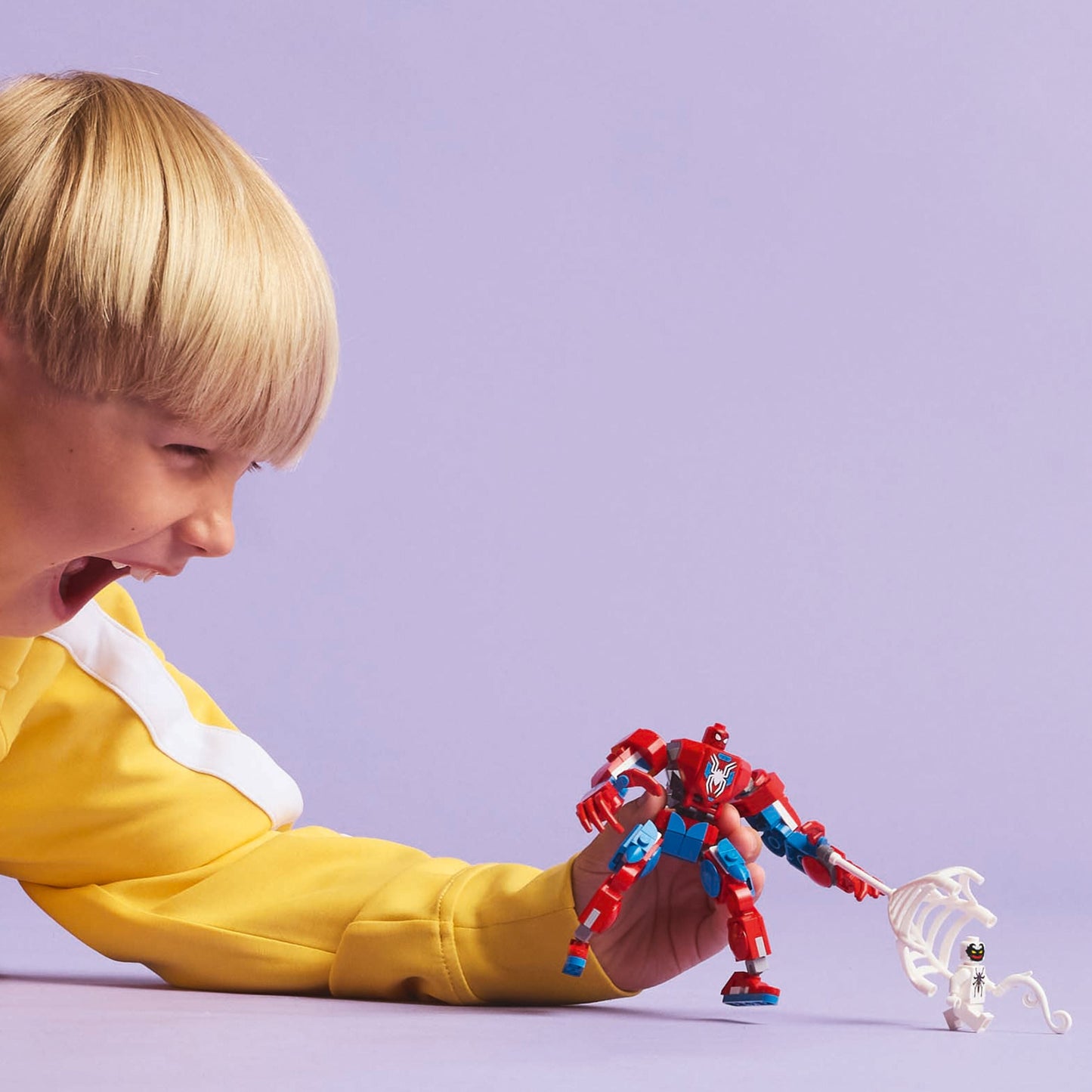LEGO® Marvel Spider-Man Mech vs. Anti-Venom - Đồ chơi lắp ráp Người máy Spider-Man đối đầu Anti-Venom LEGO 76308 - Góc nhìn khác 3