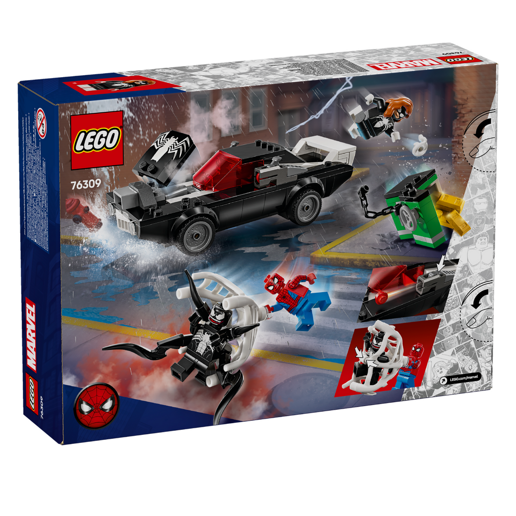 LEGO® Marvel Spider-Man vs. Venom Muscle Car Đồ Chơi Lắp Ráp Xe Cơ Bắp Siêu Anh Hùng LEGO 76309 LEGO - ảnh 3 - LEGO