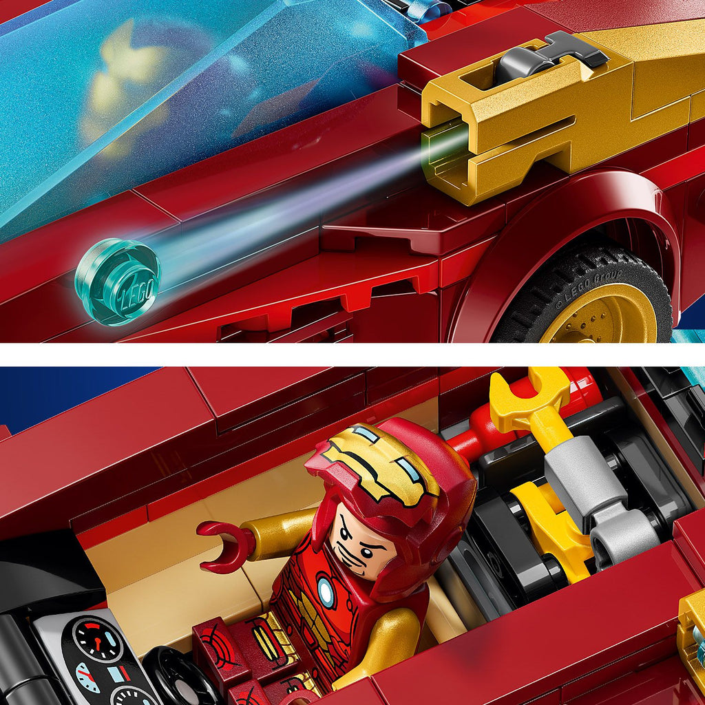 LEGO® Marvel Iron Man Car & Black Panther vs. Red Hulk - Đồ Chơi Lắp Ráp Siêu Anh Hùng - LEGO 76310 LEGO - ảnh 1 - Lego