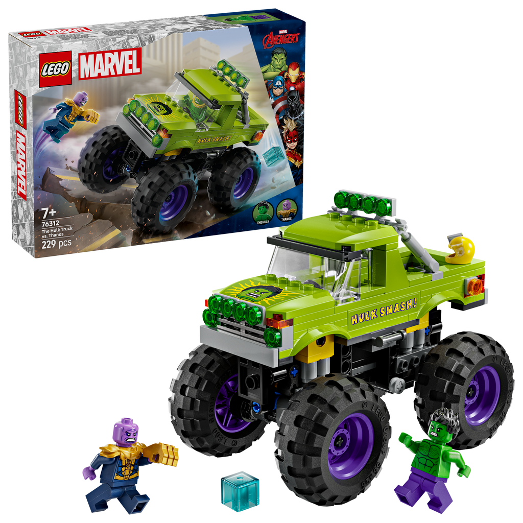 LEGO® Marvel The Hulk Truck vs. Thanos - Đồ chơi lắp ráp Xe tải Hulk vs. Thanos - LEGO 76312