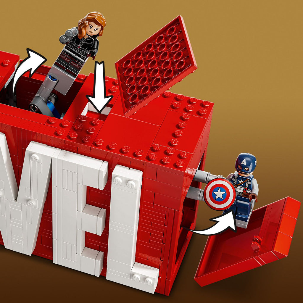 LEGO® Marvel: MARVEL Logo & Minifigures - Mô Hình Lắp Ráp Biểu Tượng Marvel & Nhân Vật Avengers LEGO 76313 - Hình ảnh bổ sung 6