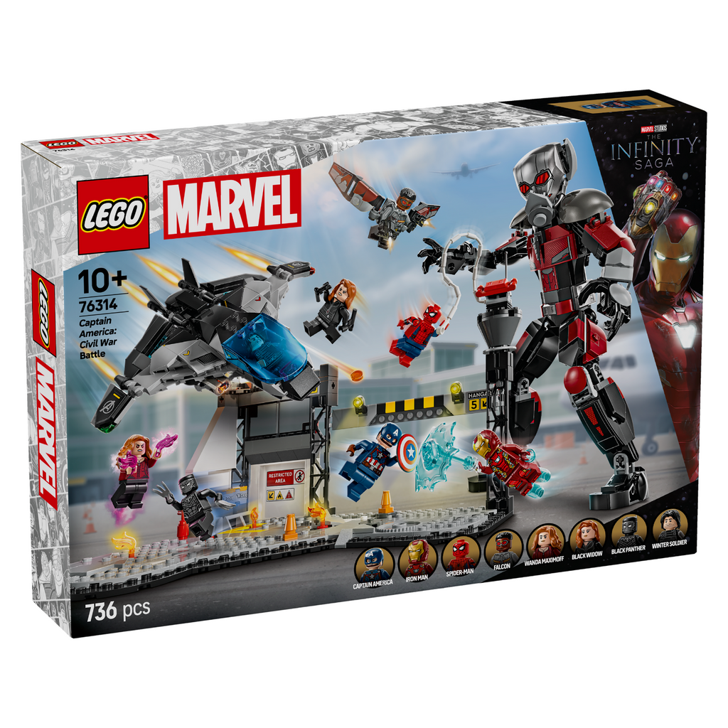LEGO® Marvel Captain America: Civil War Action Battle - Đồ chơi lắp ráp Trận chiến Nội chiến - LEGO 76314 - Hình ảnh sản phẩm