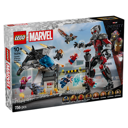 LEGO® Marvel Captain America: Civil War Action Battle - Đồ chơi lắp ráp Trận chiến Nội chiến - LEGO 76314 - Hình ảnh sản phẩm