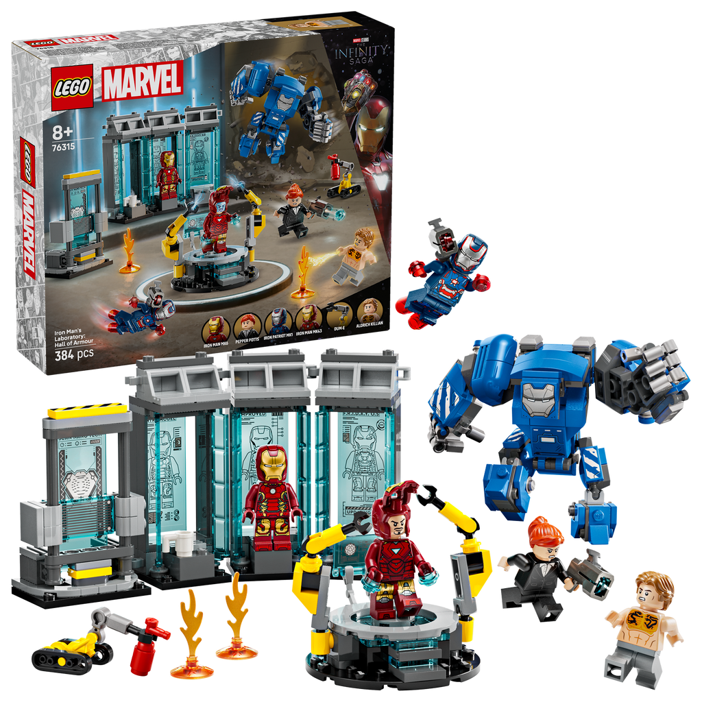 LEGO® Marvel Iron Mans Laboratory: Hall of Armor - Đồ Chơi Lắp Ráp Phòng Thí Nghiệm Iron Man - LEGO 76315 LEGO - ảnh 7 - LEGO