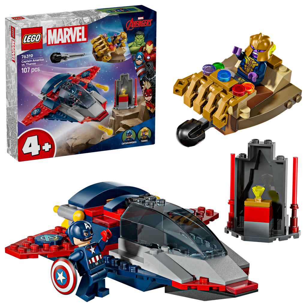 LEGO® Marvel Captain America vs. Thanos Đồ Chơi Lắp Ráp Siêu Anh Hùng Lego 76319 LEGO - ảnh 1 - Building Sets