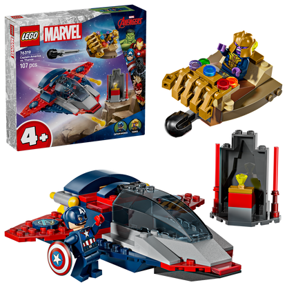 LEGO® Marvel Captain America vs. Thanos Đồ Chơi Lắp Ráp Siêu Anh Hùng Lego 76319 LEGO - ảnh 1 - Building Sets