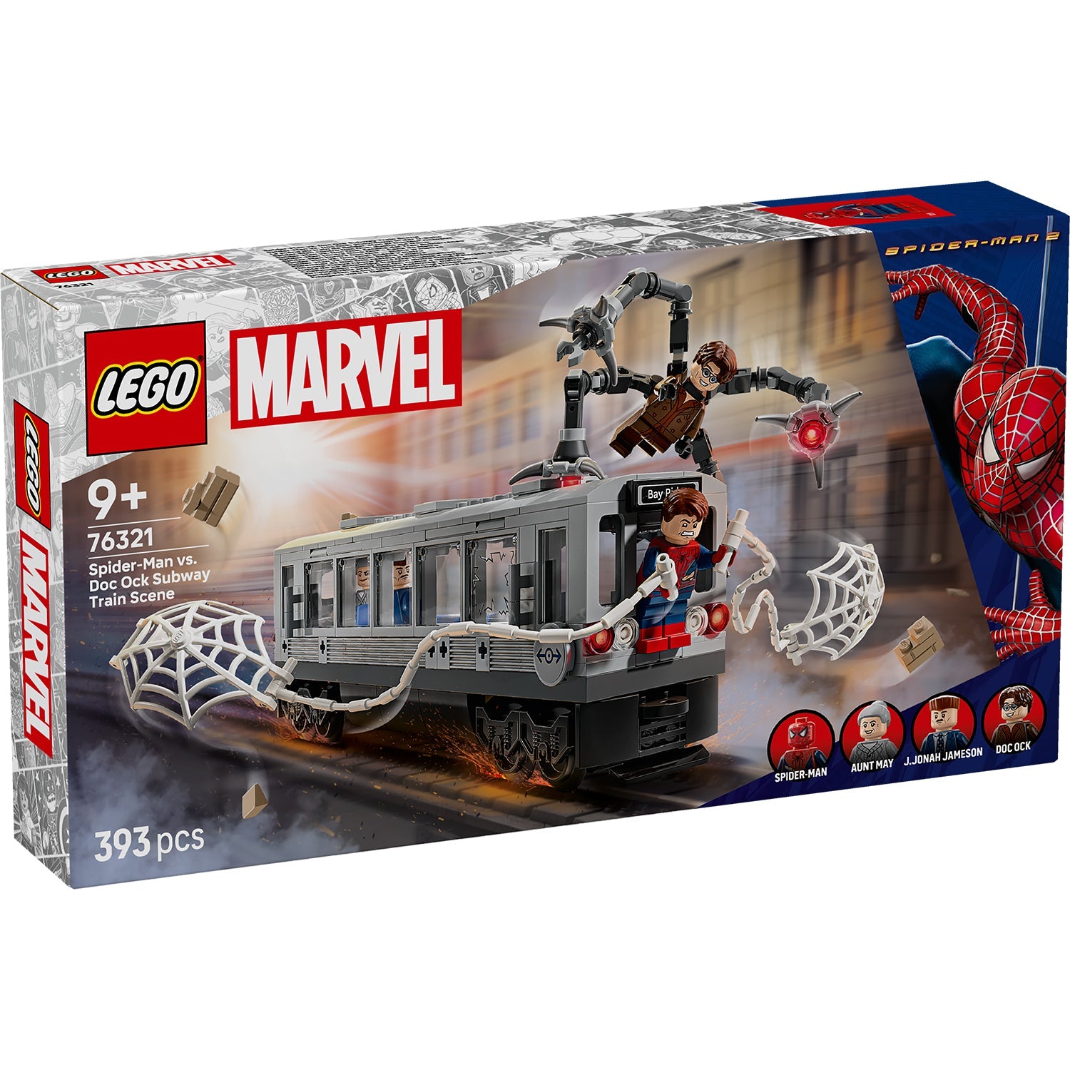LEGO® Marvel Spider-Man vs. Doc Ock Subway Train Scene - Mô Hình Lắp Ráp Tàu Điện Ngầm Chiến Đấu LEGO 76321 - Hình ảnh sản phẩm