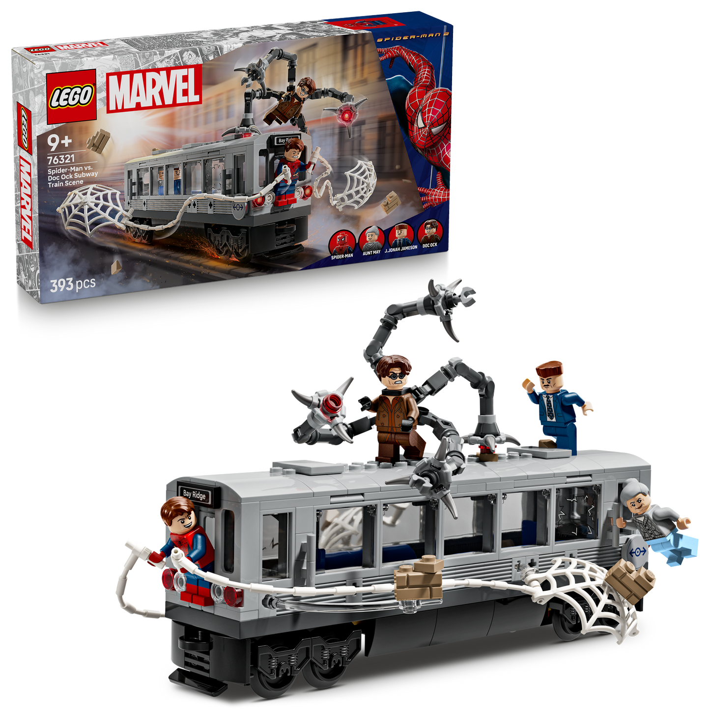 LEGO® Marvel Spider-Man vs. Doc Ock Subway Train Scene - Mô Hình Lắp Ráp Tàu Điện Ngầm Chiến Đấu LEGO 76321 - Hình ảnh bổ sung 9