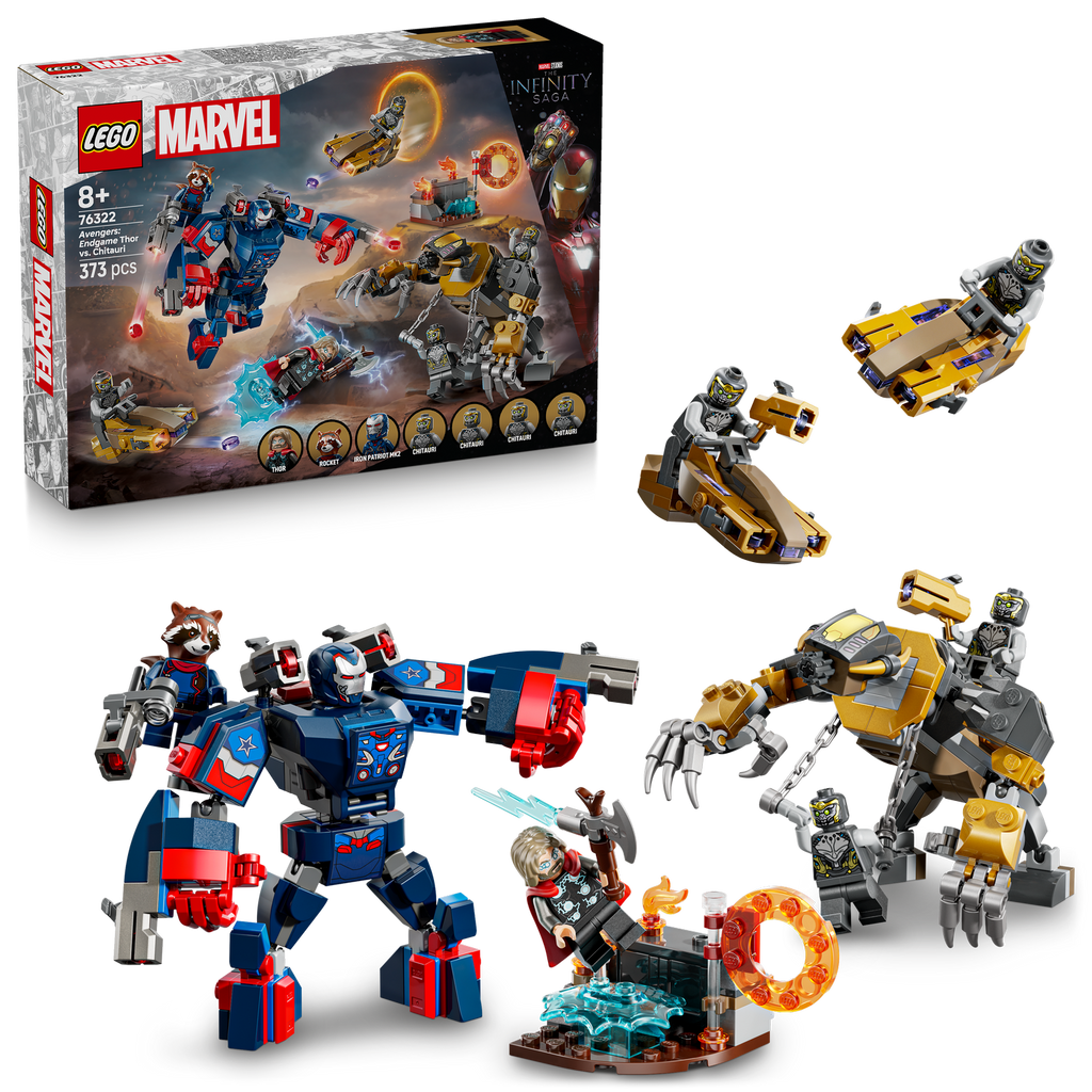 LEGO® Marvel Avengers: Endgame Thor vs. Chitauri - Mô Hình Lắp Ráp Siêu Anh Hùng 76322 - Hình ảnh bổ sung 9