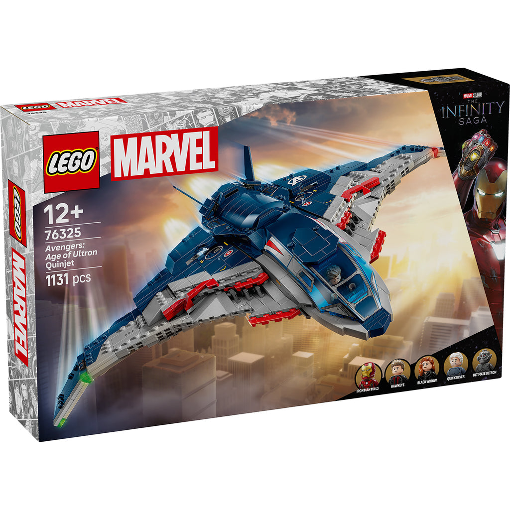 LEGO® Marvel Avengers: Age of Ultron Quinjet Mô Hình Lắp Ráp Máy Bay Siêu Anh Hùng LEGO 76325 - Hình ảnh sản phẩm