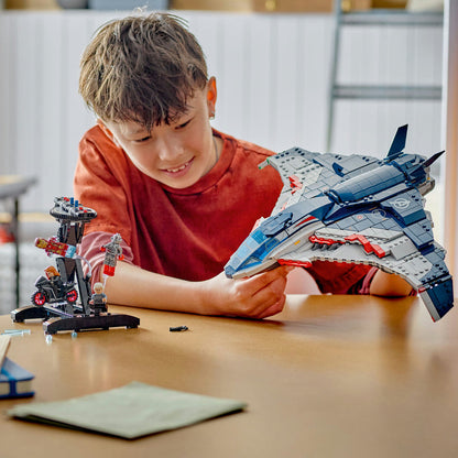 LEGO® Marvel Avengers: Age of Ultron Quinjet Mô Hình Lắp Ráp Máy Bay Siêu Anh Hùng LEGO 76325 - Góc nhìn khác 3