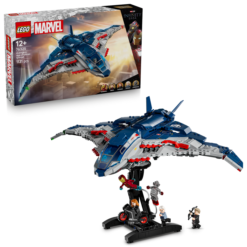 LEGO® Marvel Avengers: Age of Ultron Quinjet Mô Hình Lắp Ráp Máy Bay Siêu Anh Hùng LEGO 76325 LEGO - ảnh 5 - Building Sets