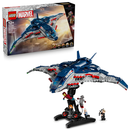 LEGO® Marvel Avengers: Age of Ultron Quinjet Mô Hình Lắp Ráp Máy Bay Siêu Anh Hùng LEGO 76325 LEGO - ảnh 5 - Building Sets