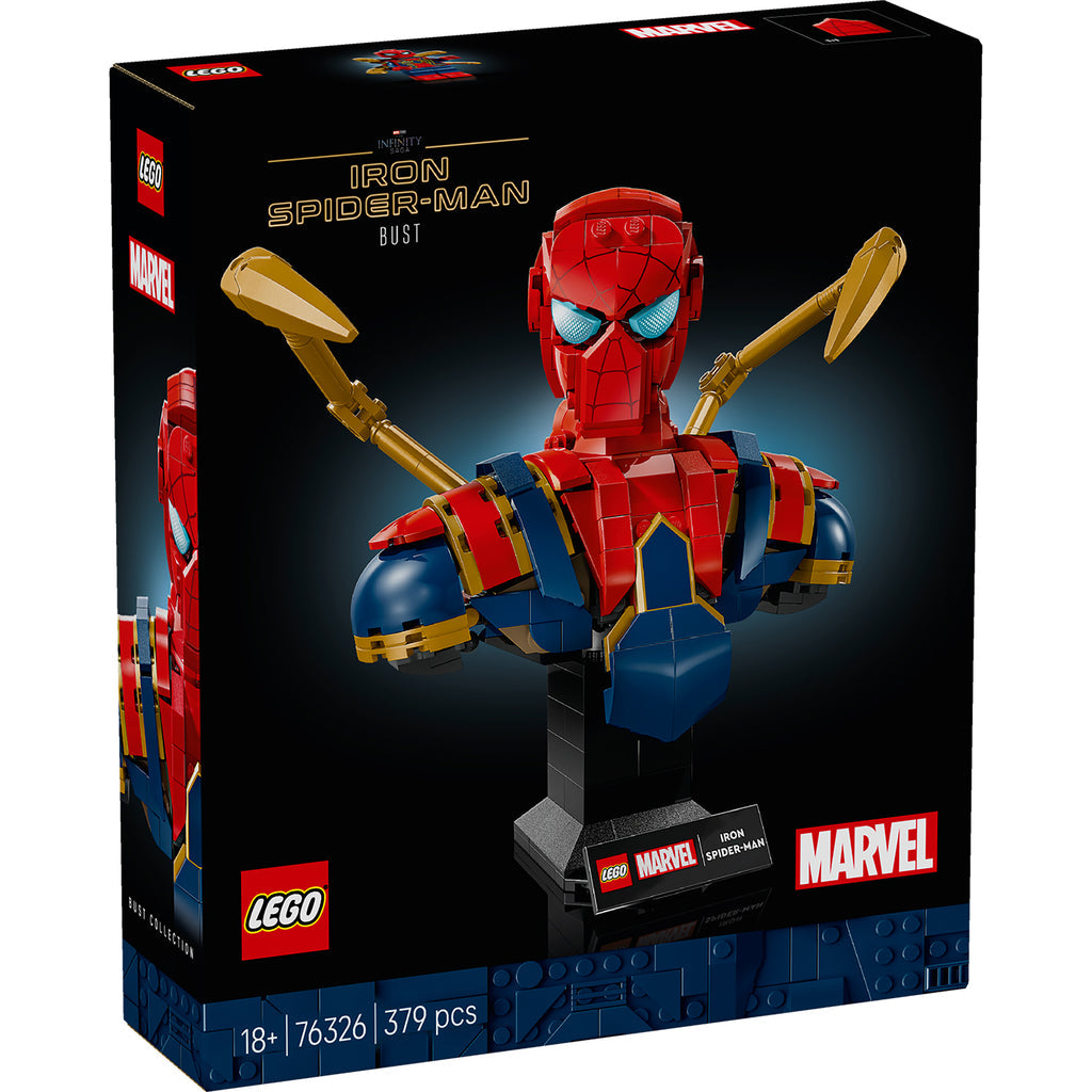LEGO® Marvel Iron Spider-Man Bust - Mô Hình Lắp Ráp Siêu Anh Hùng LEGO 76326 - Hình ảnh sản phẩm