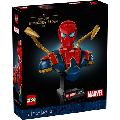 LEGO® Marvel Iron Spider-Man Bust - Mô Hình Lắp Ráp Siêu Anh Hùng LEGO 76326 - Hình ảnh sản phẩm
