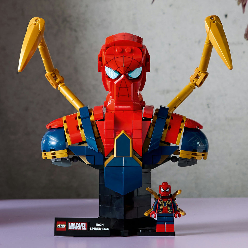 LEGO® Marvel Iron Spider-Man Bust - Mô Hình Lắp Ráp Siêu Anh Hùng LEGO 76326 - Hình ảnh bổ sung 5