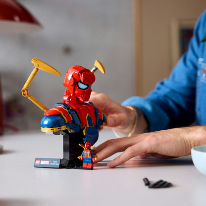 LEGO® Marvel Iron Spider-Man Bust - Mô Hình Lắp Ráp Siêu Anh Hùng LEGO 76326 - Hình ảnh bổ sung 6