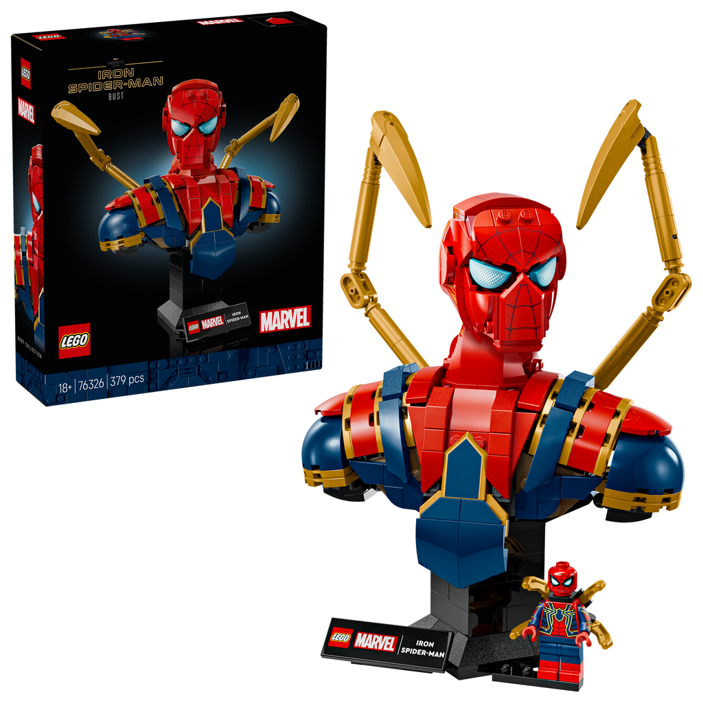 LEGO® Marvel Iron Spider-Man Bust - Mô Hình Lắp Ráp Siêu Anh Hùng LEGO 76326