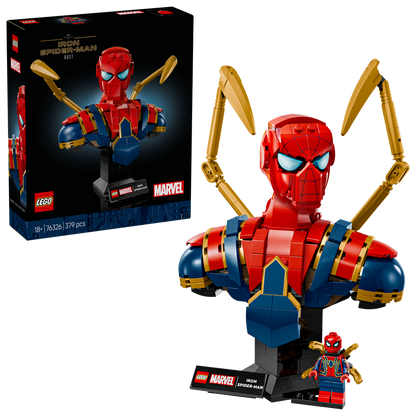 LEGO® Marvel Iron Spider-Man Bust - Mô Hình Lắp Ráp Siêu Anh Hùng LEGO 76326