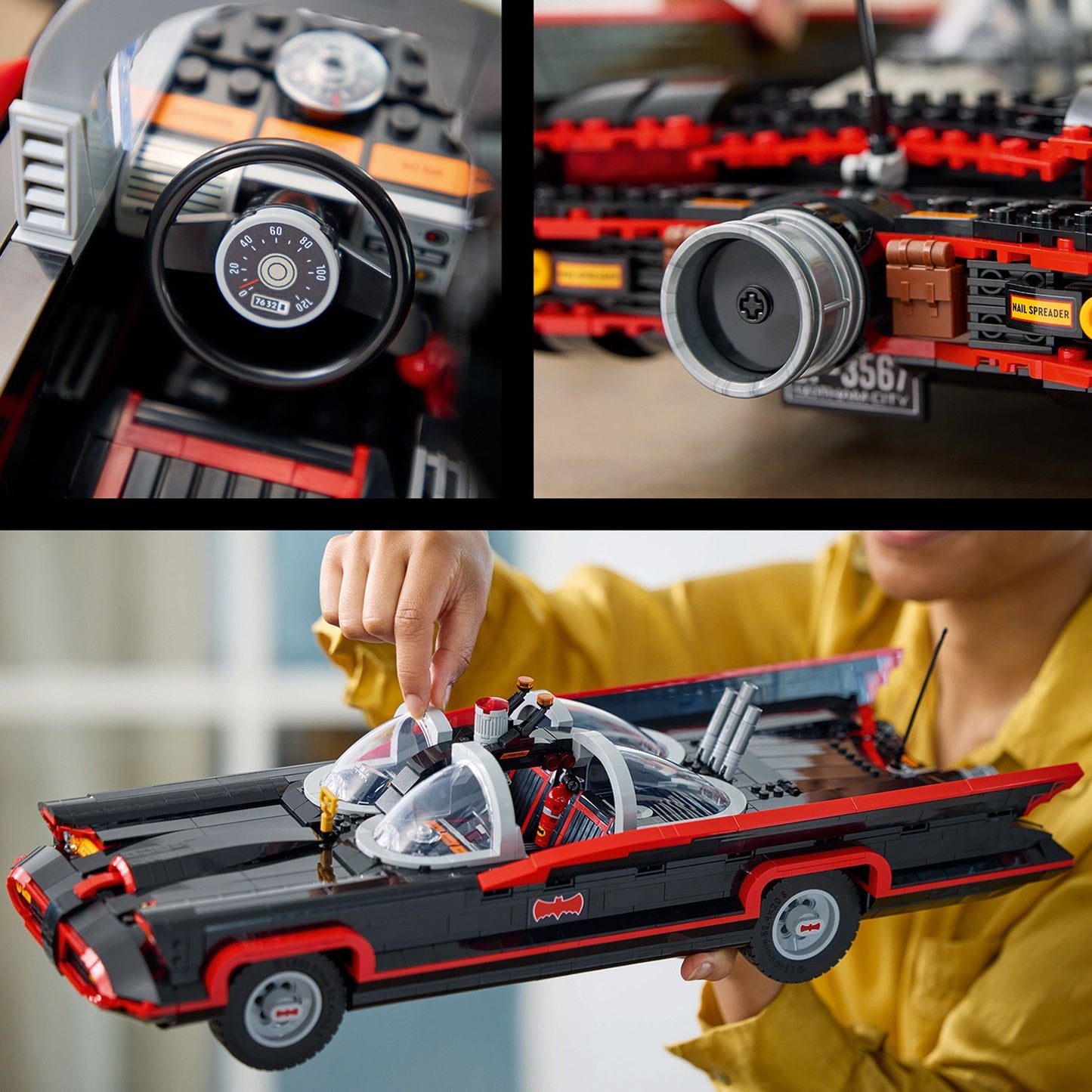 LEGO® DC Batman™: The Classic TV Series Batmobile™ - Mô Hình Xe Batmobile Cổ Điển 1966 - LEGO 76328 LEGO - ảnh 3 - Lego Const