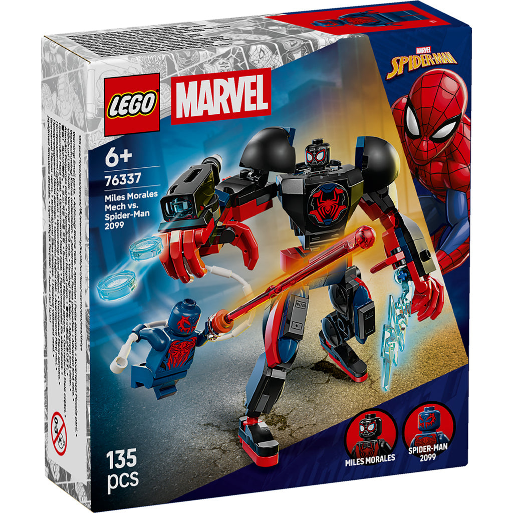 LEGO® Marvel Miles Morales Mech vs. Spider-Man 2099 - Đồ chơi lắp ráp Robot Siêu Anh Hùng - LEGO 76337 - Hình ảnh sản phẩm