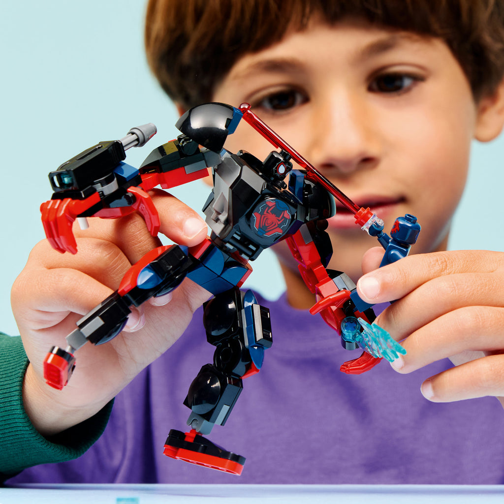 LEGO® Marvel Miles Morales Mech vs. Spider-Man 2099 - Đồ chơi lắp ráp Robot Siêu Anh Hùng - LEGO 76337 - Góc nhìn khác 3
