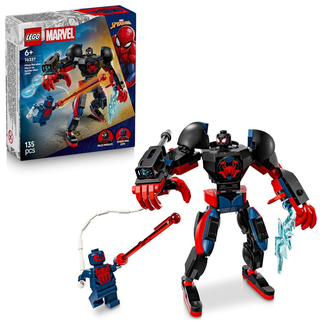 LEGO® Marvel Miles Morales Mech vs. Spider-Man 2099 - Đồ chơi lắp ráp Robot Siêu Anh Hùng - LEGO 76337 - Hình ảnh bổ sung 9