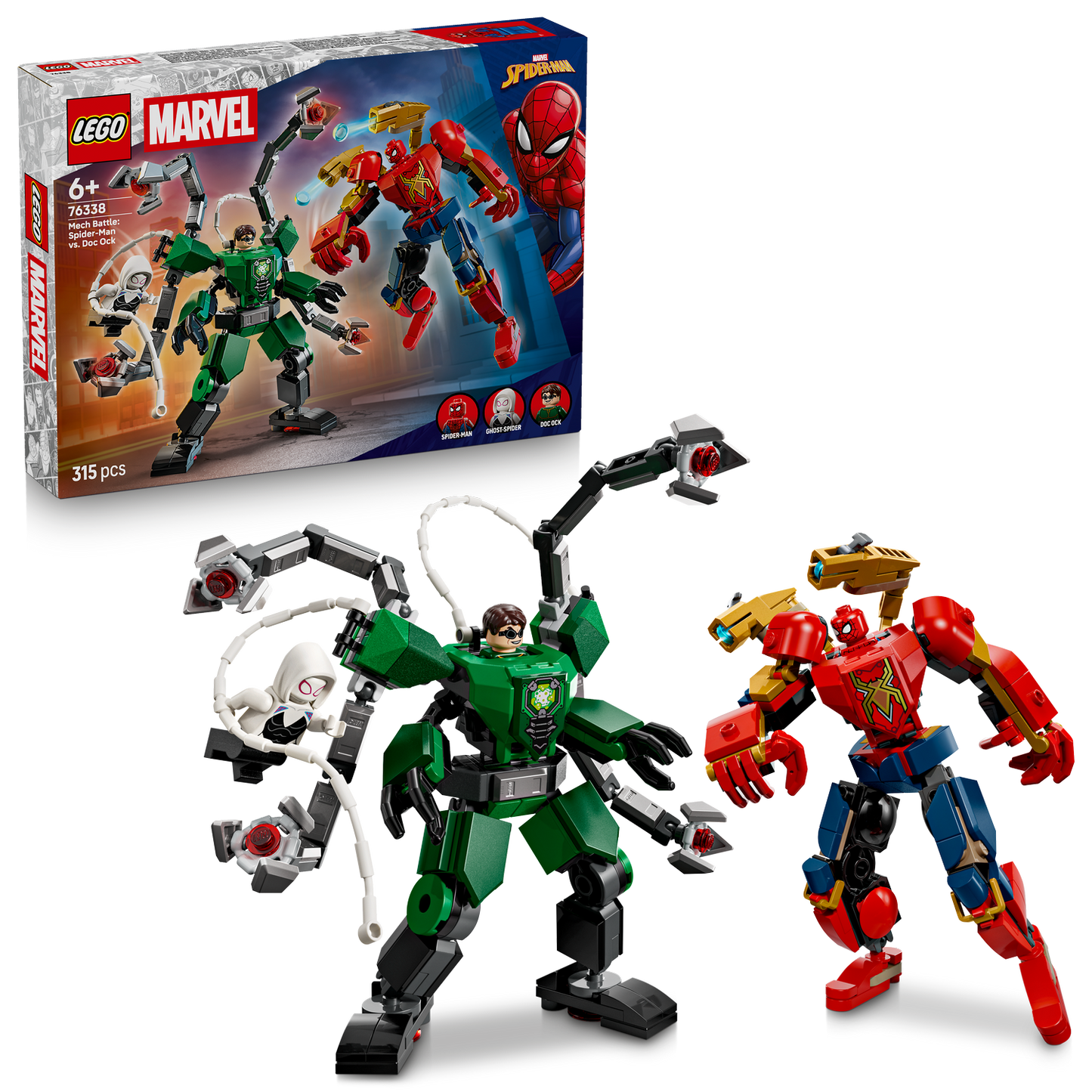 LEGO® | Marvel Mech Battle: Spider-Man vs. Doc Ock - Đồ Chơi Lắp Ráp Robot Siêu Anh Hùng - LEGO 76338 LEGO - ảnh 4 - LEGO