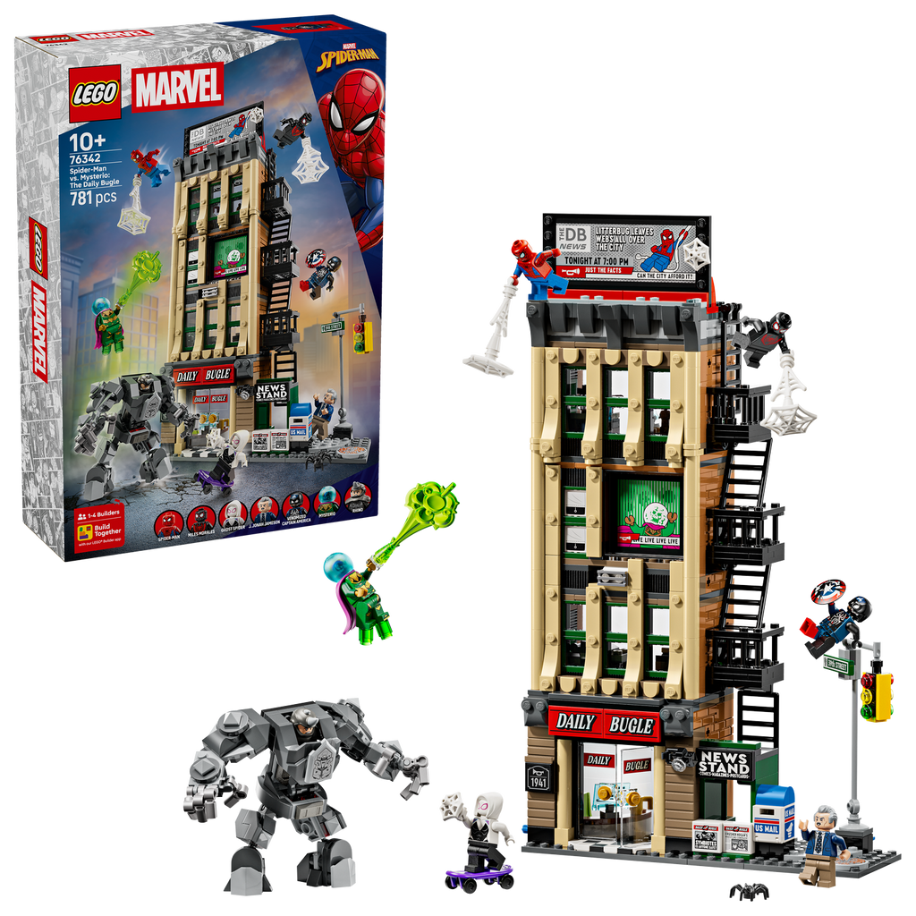 LEGO® | Marvel Spider-Man vs. Mysterio: The Daily Bugle - Đồ Chơi Lắp Ráp Mô Hình Tòa Soạn 76342
