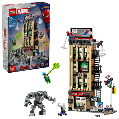 LEGO® | Marvel Spider-Man vs. Mysterio: The Daily Bugle - Đồ Chơi Lắp Ráp Mô Hình Tòa Soạn 76342