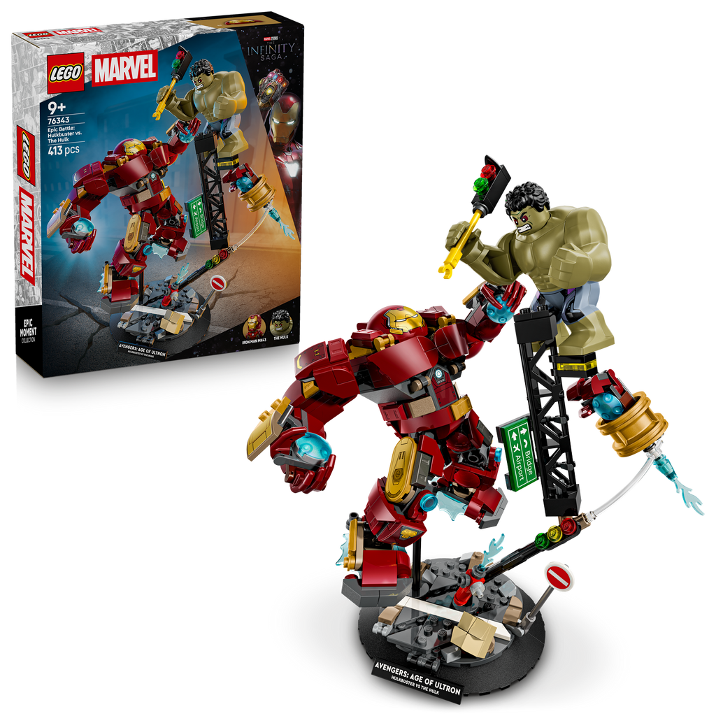 LEGO® Marvel Epic Battle: Hulkbuster vs. The Hulk - Đồ chơi lắp ráp Siêu anh hùng (76343) - Hình ảnh bổ sung 8