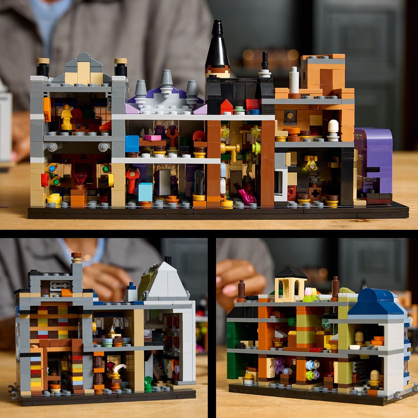 LEGO® Harry Potter™ Diagon Alley™ Wizarding Shops - Mô Hình Hẻm Xéo Phép Thuật Microscale - LEGO 76444