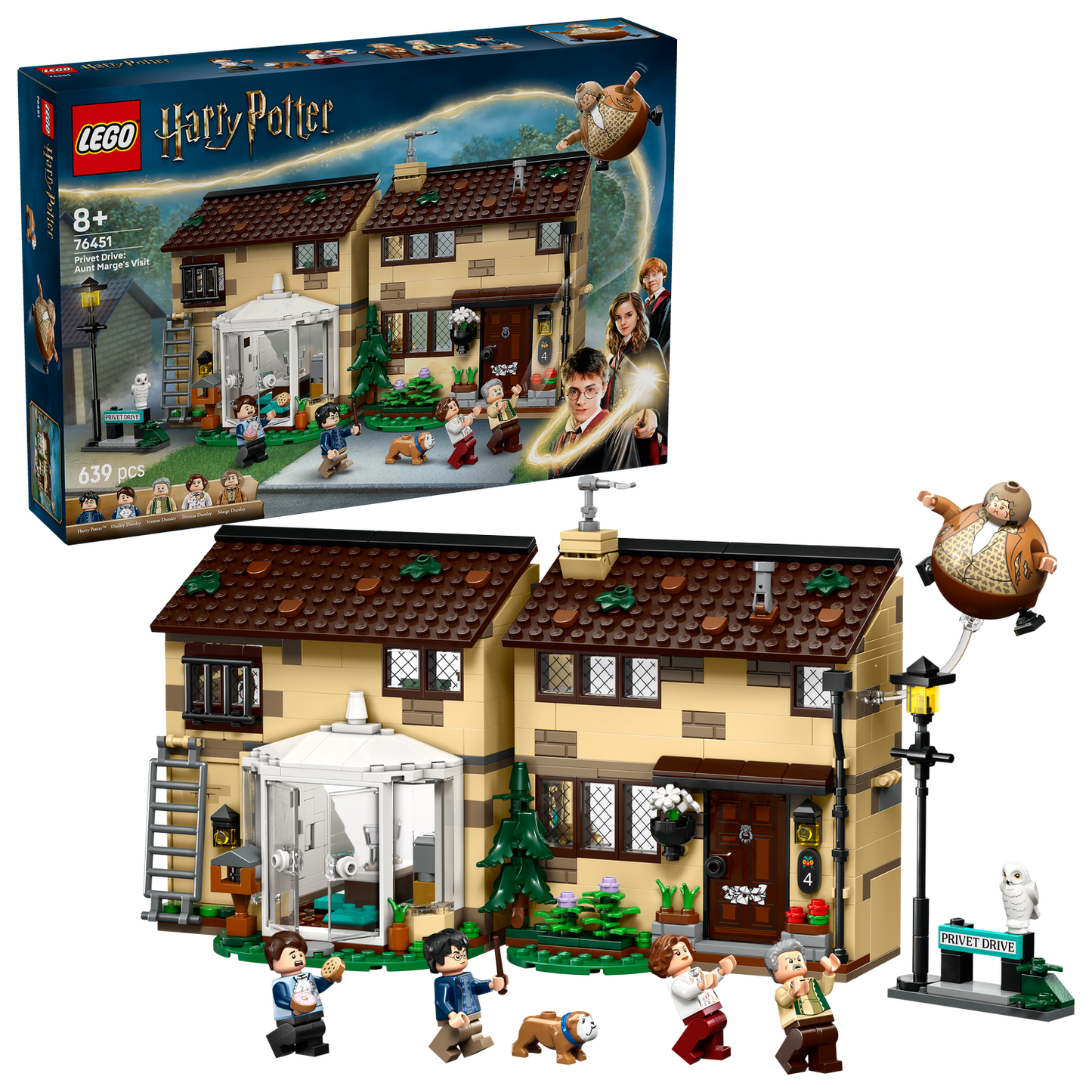 LEGO® Harry Potter™ Privet Drive: Aunt Marge's Visit - Bộ Lắp Ráp Nhà Dursley - LEGO 76451 LEGO - ảnh 3 - Building Sets