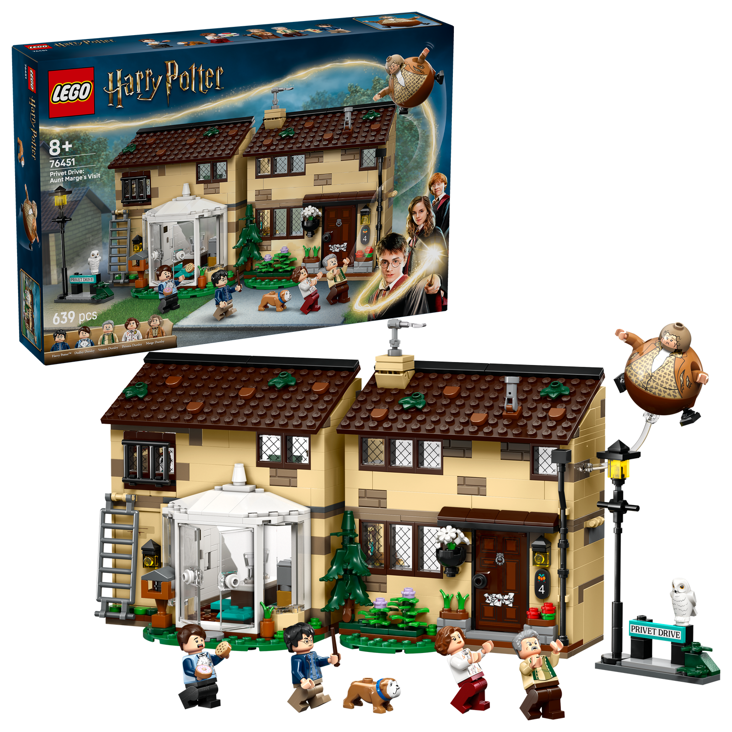 LEGO® Harry Potter™ Privet Drive: Aunt Marge's Visit - Bộ Lắp Ráp Nhà Dursley - LEGO 76451 LEGO - ảnh 3 - Building Sets
