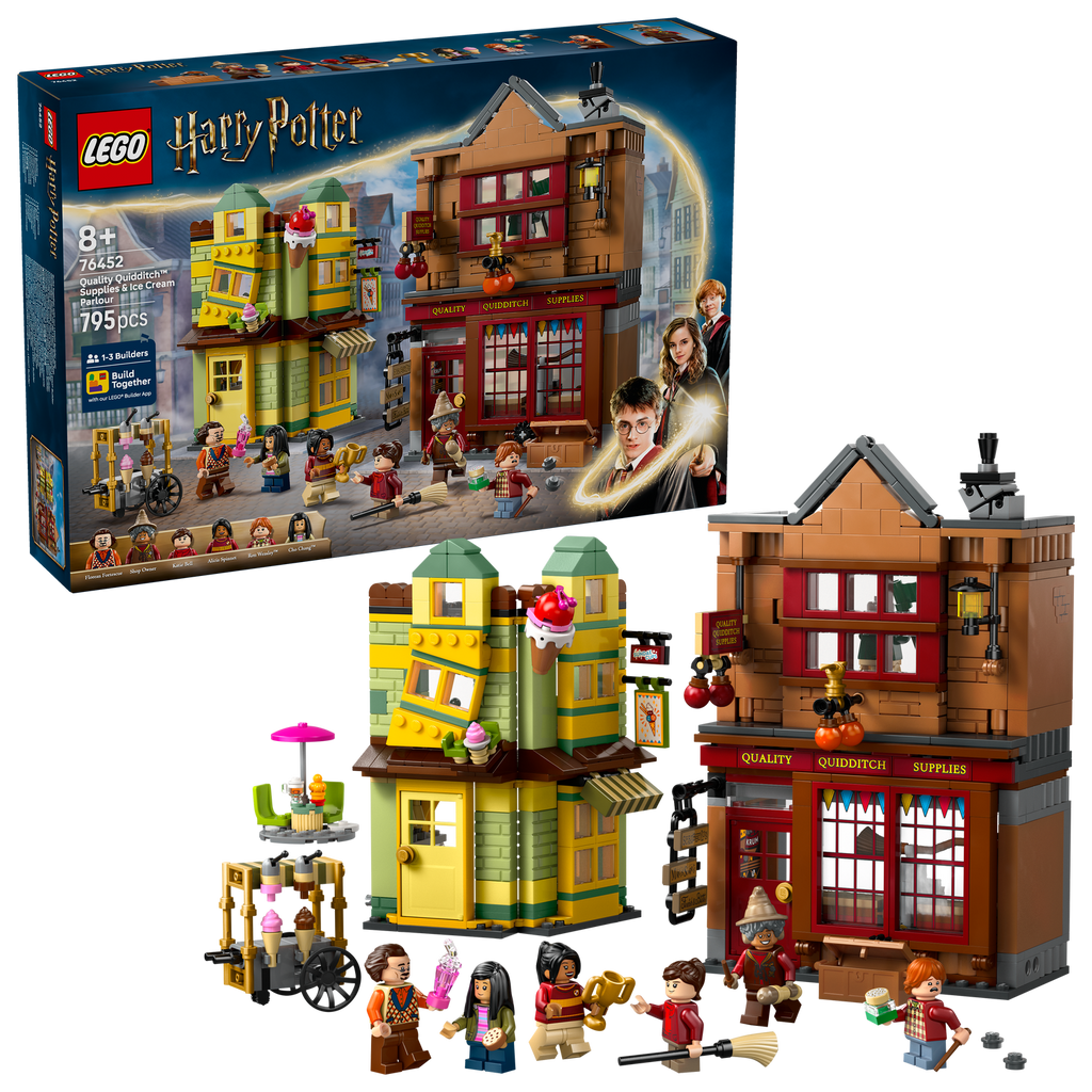 LEGO® Harry Potter™ Quality Quidditch™ Supplies & Ice Cream - Bộ Lắp Ráp Hẻm Xéo Diagon Alley - LEGO 76452