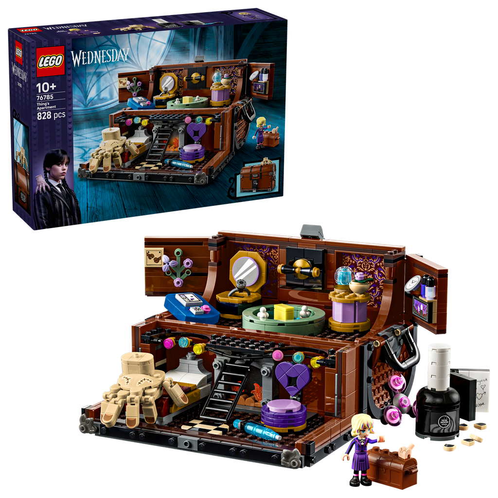 LEGO® Wednesday Thing’s Apartment - Bộ Lắp Ráp Vali Căn Hộ Của Thing - LEGO 76785 - Hình ảnh bổ sung 9