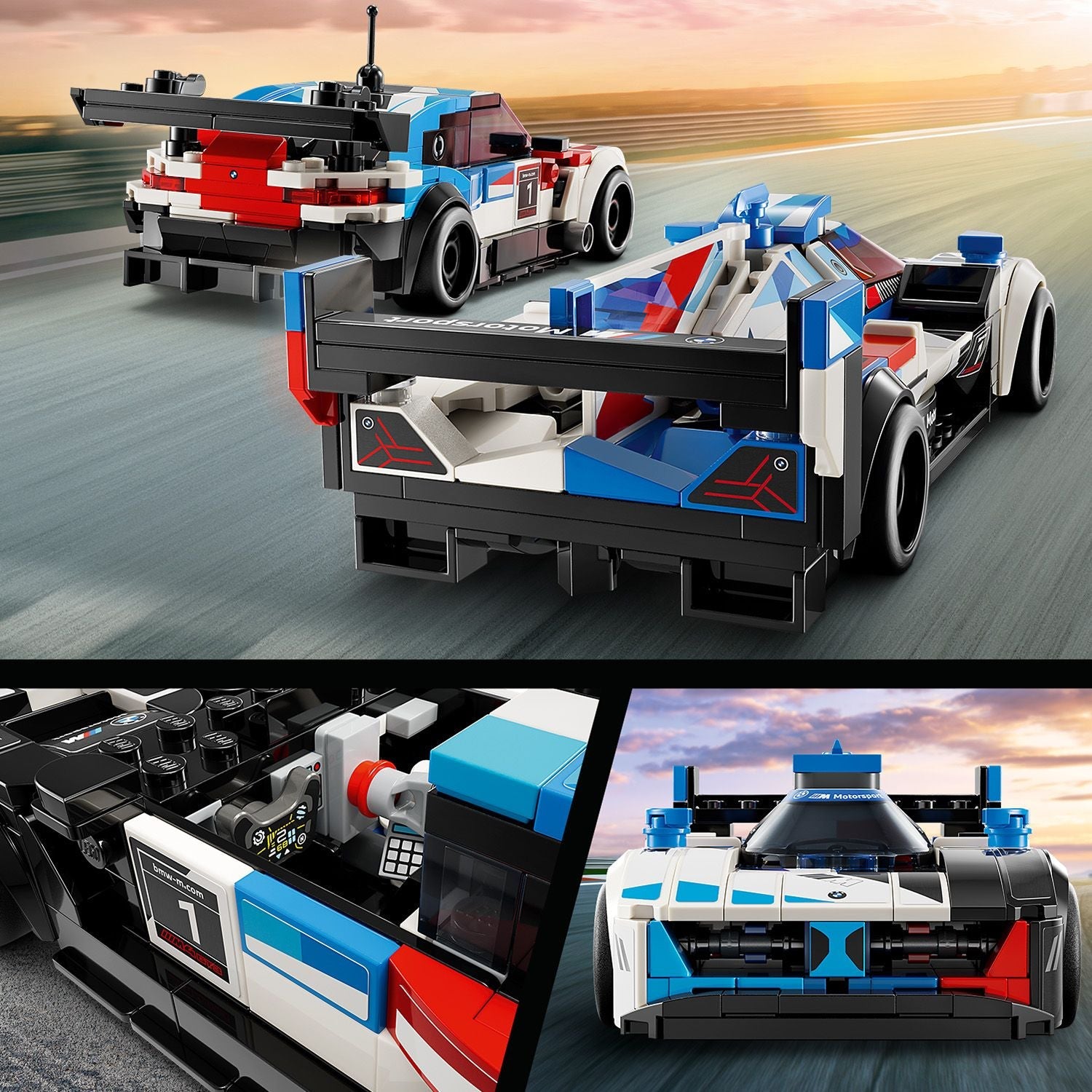 LEGO® Speed Champions BMW M4 GT3 & BMW M Hybrid V8 Race Cars - Bộ Lắp Ráp Xe Đua BMW (76922) LEGO - ảnh 2 - Lego