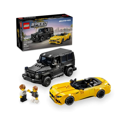 Đồ Chơi Lắp Ráp Siêu Xe Mercedes Amg Gt Roadster 2024 & Amg G63 LEGO Speed Champions 76924