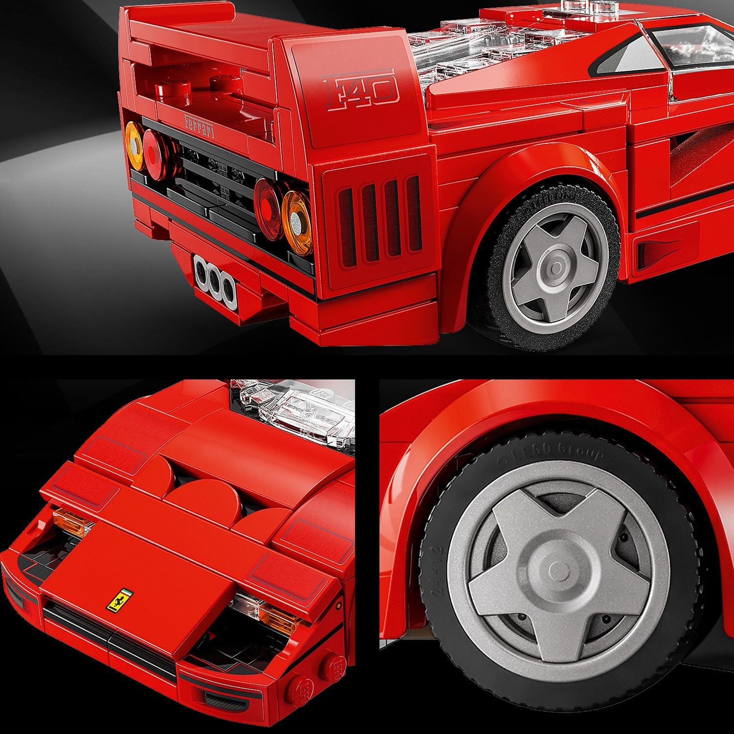 LEGO® Speed Champions Ferrari F40 Supercar - Mô hình lắp ráp siêu xe Ferrari F40 (76934) LEGO - ảnh 3 - LEGO Speed Champions
