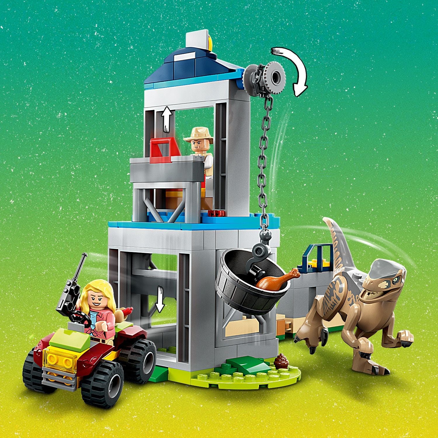 LEGO® Jurassic Park Velociraptor Escape - Đồ Chơi Lắp Ráp Khủng Long - LEGO 76957 - Hình ảnh bổ sung 7