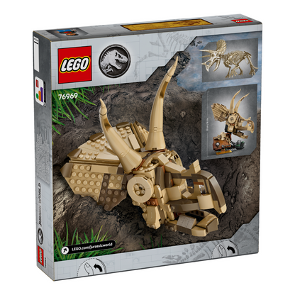 LEGO® Jurassic World™ Dinosaur Fossils: Triceratops Skull - Bộ Lắp Ráp Hộp Sọ Khủng Long - LEGO 76969 - Hình ảnh bổ sung 9