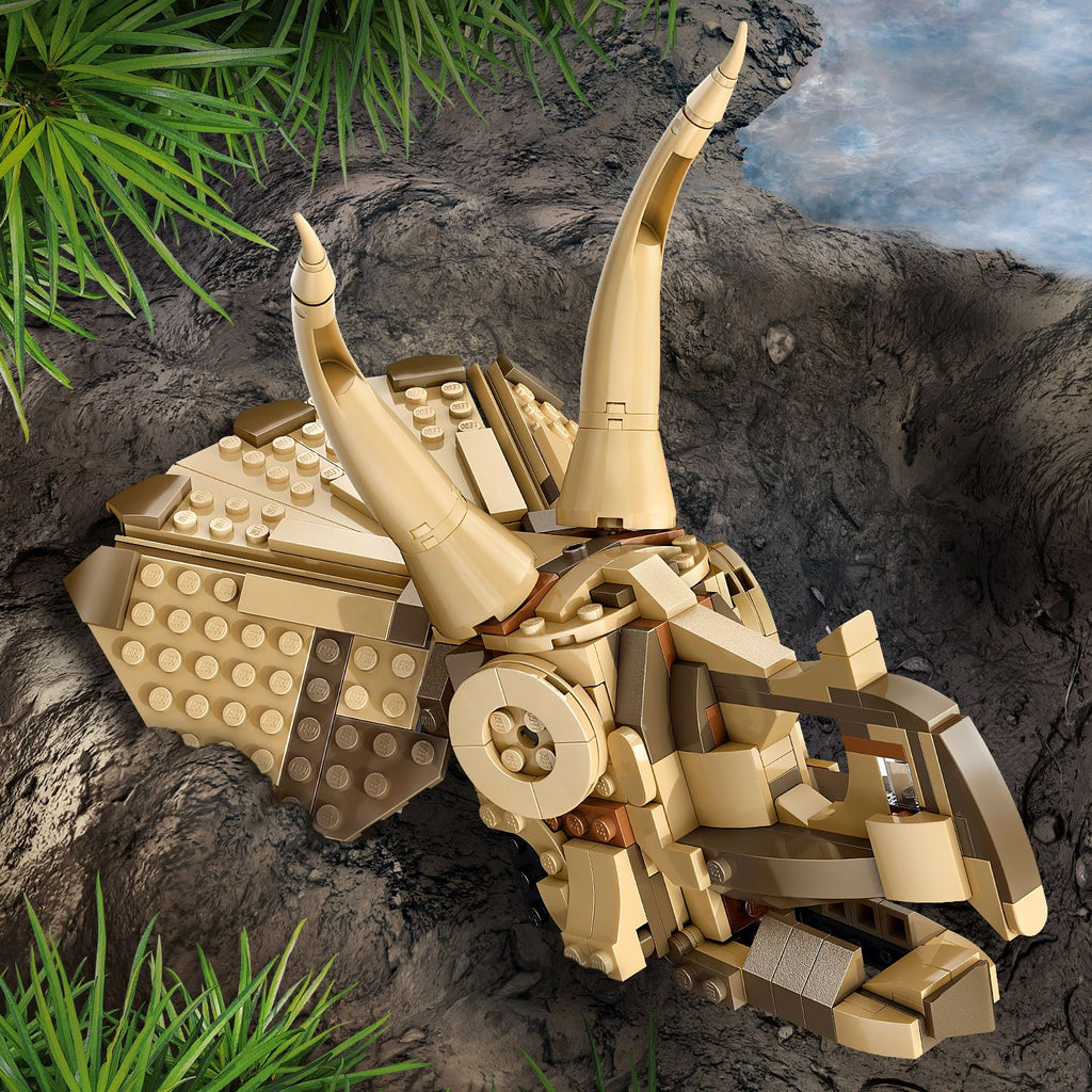 LEGO® Jurassic World™ Dinosaur Fossils: Triceratops Skull - Bộ Lắp Ráp Hộp Sọ Khủng Long - LEGO 76969 - Hình ảnh bổ sung 7