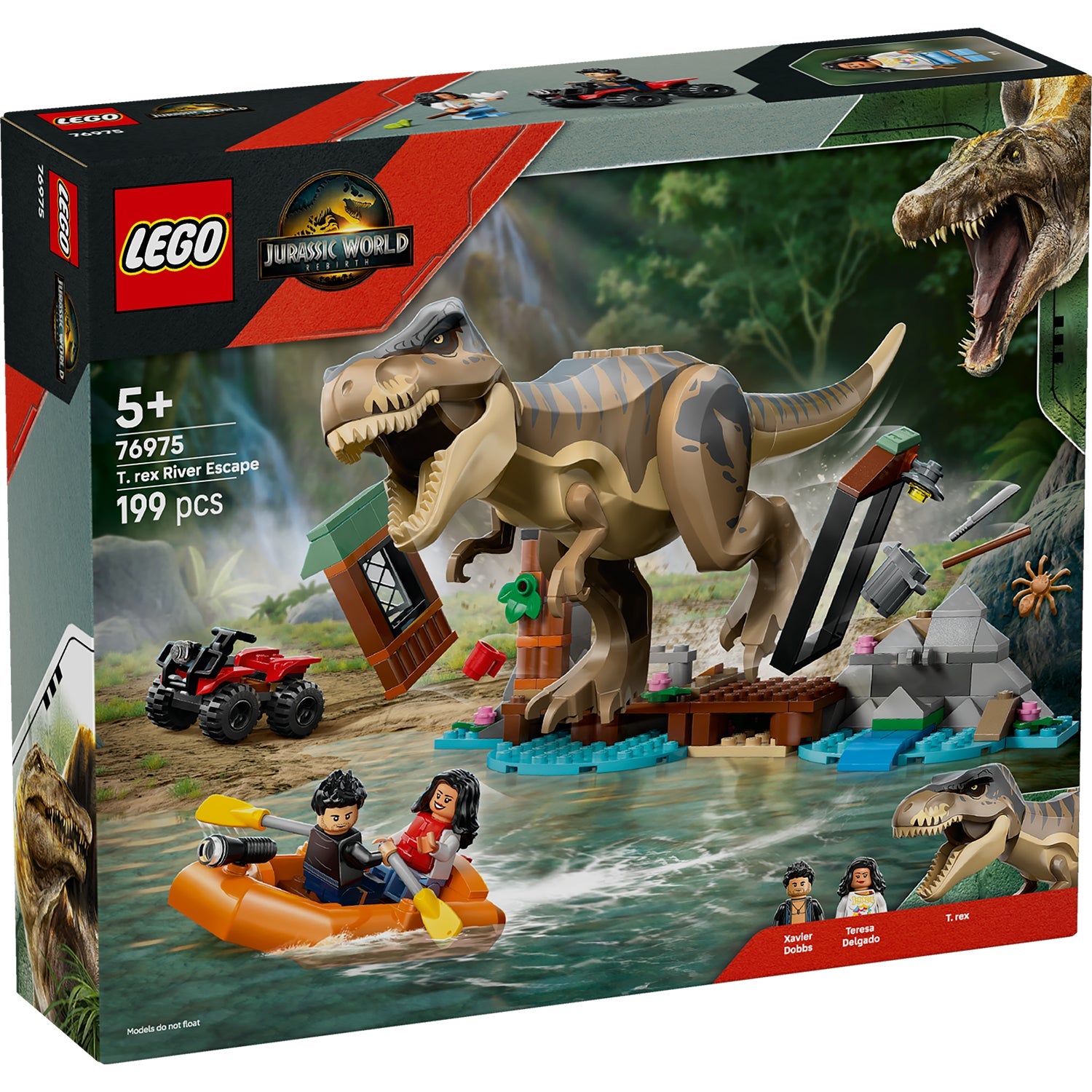 LEGO® Jurassic World T. rex River Escape - Đồ Chơi Lắp Ráp Khủng Long T-Rex - LEGO 76975 - Hình ảnh sản phẩm
