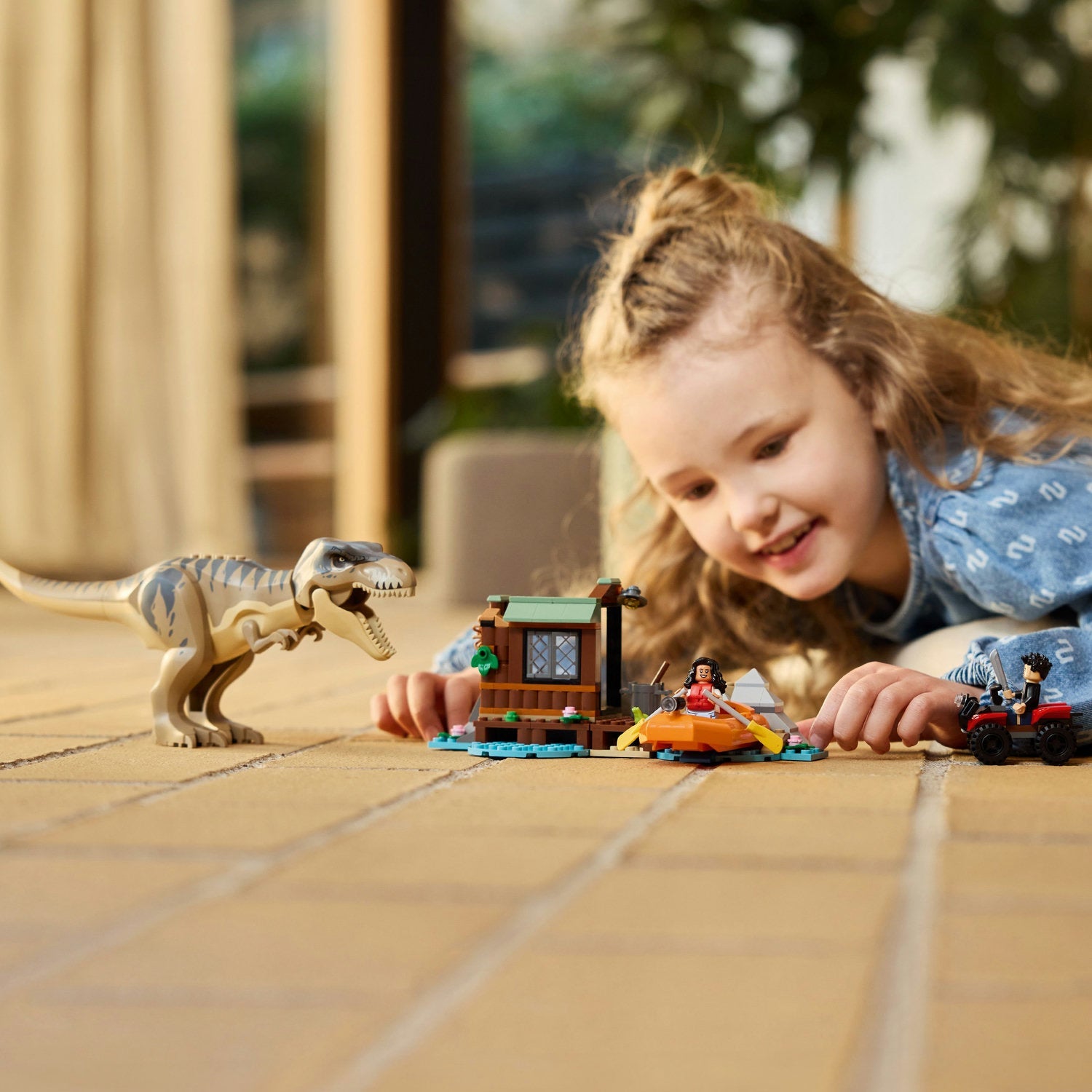 LEGO® Jurassic World T. rex River Escape - Đồ Chơi Lắp Ráp Khủng Long T-Rex - LEGO 76975 - Góc nhìn khác 3