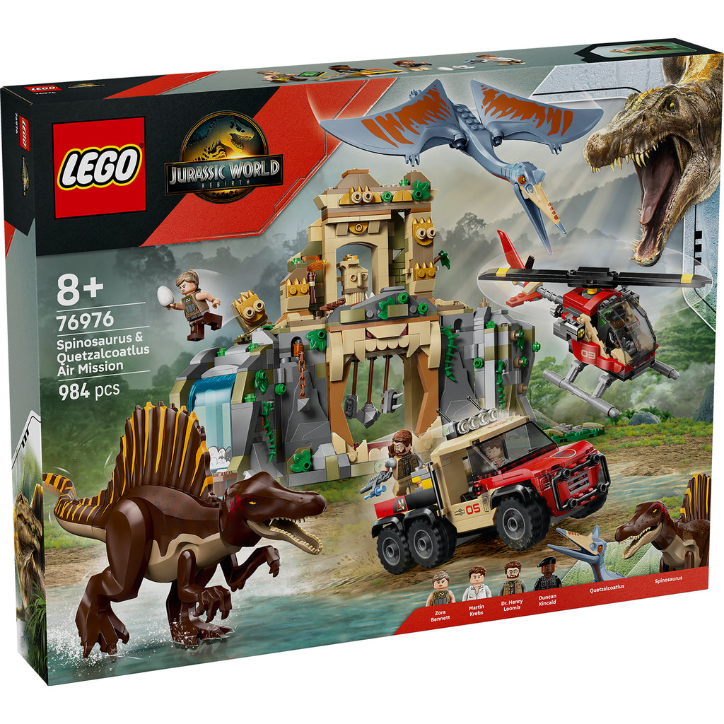 LEGO® Jurassic World Spinosaurus & Quetzalcoatlus Air Mission - Đồ chơi lắp ráp khủng long - LEGO 76976 - Hình ảnh sản phẩm